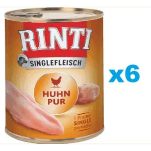 Comanda online RINTI Singlefleisch Chicken Pure monoproteina pui 6x800 g pentru caine