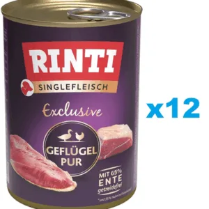 Comanda online RINTI Singlefleisch Exclusive Poultry Pure cu pasare 12x400 g pentru caini