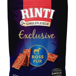 Comanda online RINTI Singlefleisch Exclusive Snack Horse snack pentru caini din cal 50 g