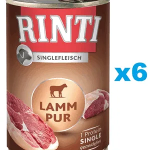 Comanda online RINTI Singlefleisch Lamb Pure 6x400 g miel