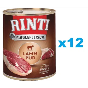 Comanda online RINTI Singlefleisch Lamb Pure miel 12x800 g aliment caini