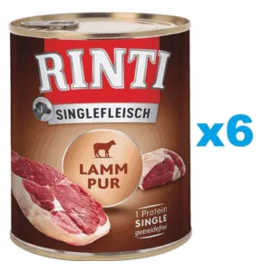 Comanda online RINTI Singlefleisch Lamb Pure monoproteina miel 6x800 g pentru caini