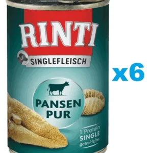 Comanda online RINTI Singlefleisch Rumen Pure 6x400 g monoproteina rumen