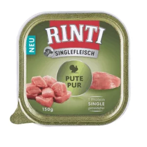 Comanda online RINTI Singlefleisch Turkey hrana caine 10x150g curcan