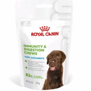 Comanda online ROYAL CANIN Immunity Digestion Puppy Supplements 100g recompense digestie si imunitate pentru catei