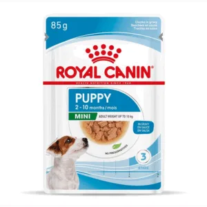 Comanda online ROYAL CANIN Mini Puppy 24x85 g hrana umeda in sos pentru catei pana la 10 luni