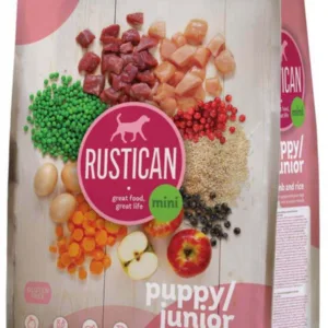 Comanda online RUSTICAN Mini PUPPY/JUNIOR cu miel şi orez