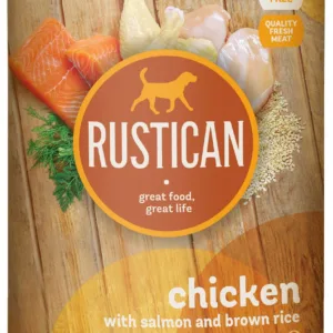 Comanda online RUSTICAN Pui şi Somon cu Orez Brun