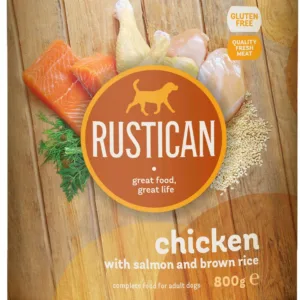 Comanda online RUSTICAN Pui şi Somon cu Orez Brun