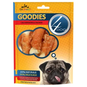 Comanda online Recompense 4DOG Goodies Calcium Bone and Chicken 100g