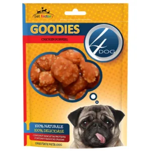 Comanda online Recompense 4DOG Goodies Chicken Poppers 100g