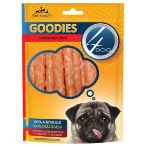 Comanda online Recompense 4DOG Goodies Chicken Rice Sticks 100g