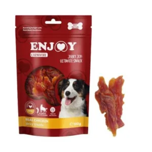 Comanda online Recompense pentru caini Enjoy Carnivore Real Chicken Jerky Treats cu pui