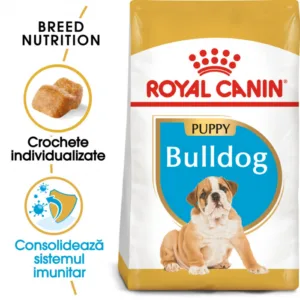 Comanda online Royal Canin Bulldog Junior 12 kg