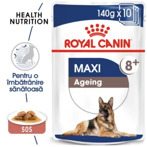 Comanda online Royal Canin Maxi Ageing hrana umeda caine senior (in sos)