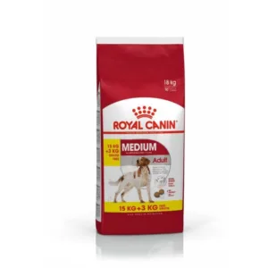 Comanda online Royal Canin Medium Adult 15 + 3 Kg Gratis