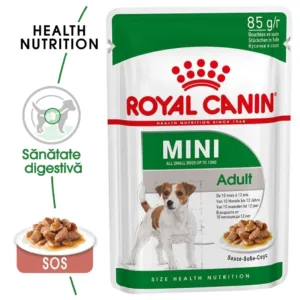Comanda online Royal Canin Mini Adult hrana umeda caine (in sos)