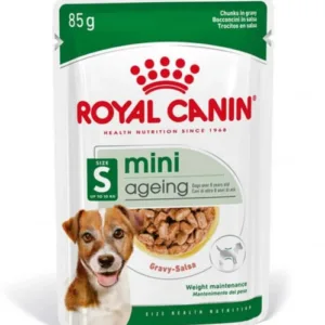 Comanda online Royal Canin Mini Ageing hrana umeda caine senior (in sos)