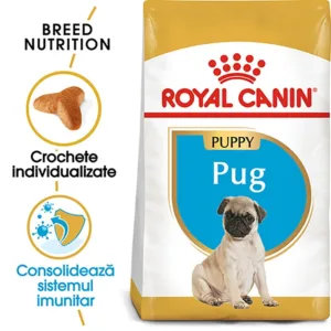 Comanda online Royal Canin Pug Puppy hrana uscata caine junior