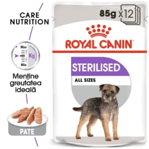 Comanda online Royal Canin Sterilised Adult hrana umeda caine sterilizat (pate)