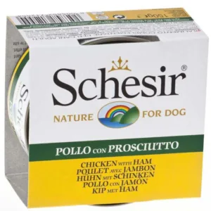 Comanda online SCHESIR Conservă pentru câini File de Pui şi Şuncă 150g