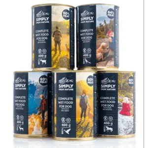 Comanda online SIMPLY FROM NATURE Hrana umeda caini mix 5 arome 5 x 400g