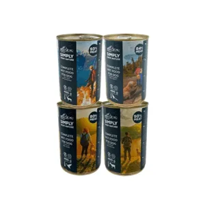 Comanda online SIMPLY FROM NATURE Hrana umeda pentru caini Mix 4 arome 4 x 400g