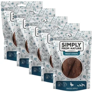 Comanda online SIMPLY FROM NATURE Meat Strips 5x80 g rata si mar