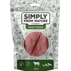 Comanda online SIMPLY FROM NATURE Meat Strips Benzi de carne pentru caine
