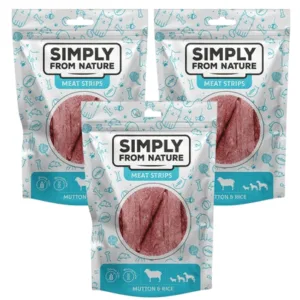 Comanda online SIMPLY FROM NATURE Meat Strips Recompense caini