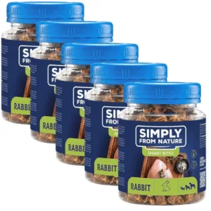 Comanda online SIMPLY FROM NATURE Smart Bites 5x130 g recompensa naturala cu iepure
