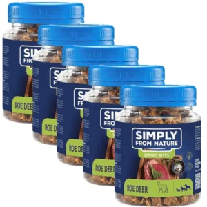 Comanda online SIMPLY FROM NATURE Smart Bites Dog training treats 5x130 g din caprioara