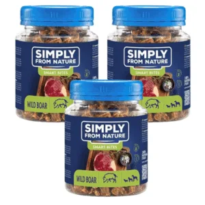 Comanda online SIMPLY FROM NATURE Smart Bites Gustare antrenament caine 3x130 g mistret