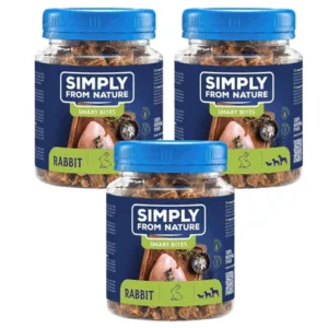 Comanda online SIMPLY FROM NATURE Smart Bites Recompense din iepure 3x130 g pentru caini
