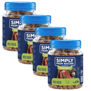 Comanda online SIMPLY FROM NATURE Smart Bites Recompense dresaj caine 4x130 g caprioara