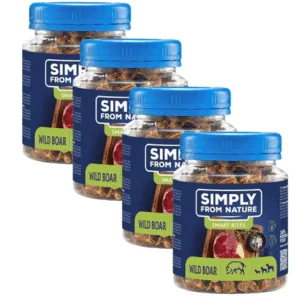Comanda online SIMPLY FROM NATURE Smart Bites Snack cu mistret pentru caini 4x130 g