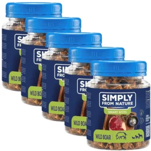 Comanda online SIMPLY FROM NATURE Smart Bites cuburi mistret 5x130 g snack caine