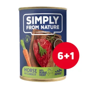 Comanda online SIMPLY FROM NATURE conserve pentru caini 6 x 400 g + 1 GRATIS cal