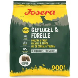Comanda online Sac hrana JOSERA Geflügel Forelle 900 g pentru caini activi
