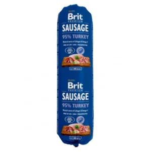 Comanda online Salam pentru caini Brit cu Curcan 800 g