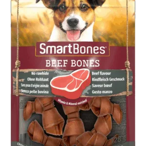Comanda online SmartBones Beef Mini recompense pentru câini de talie mică