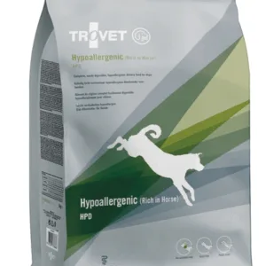 Comanda online TROVET Hypoallergenic Horse HPD hrana caini 3 kg carne cal