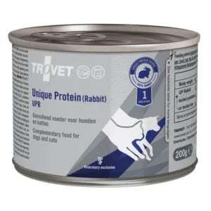 Comanda online TROVET Unique Protein Rabbit UPR 6x200 g hrana caini si pisici