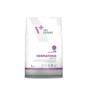 Comanda online VET EXPERT Veterinary Diet Dog Dermatosis Lamb and Krill 2 kg dieta caini cu dermatoza