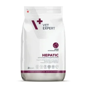 Comanda online VET EXPERT Veterinary Diet Dog Hepatic 2 kg dieta veterinara caini cu afectiuni hepatice