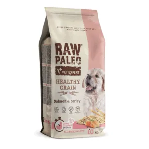 Comanda online VETEXPERT RAW PALEO Heathy Grain Puppy Salmon 10 kg Sac hrana uscata catei