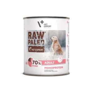 Comanda online VETEXPERT Raw Paleo Pork Adult Can 800g Conserva caine