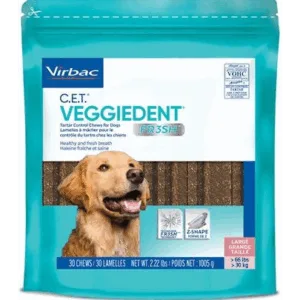 Comanda online VIRBAC Veggiedent Fresh L (>30 kg) Recompense caini pentru igiena orala 15 buc.