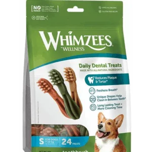 Comanda online WHIMZEES recompense igiena orala pentru caini S 24 buc.