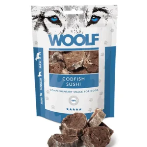 Comanda online WOOLF Codfish sushi 100g Snack pentru caini